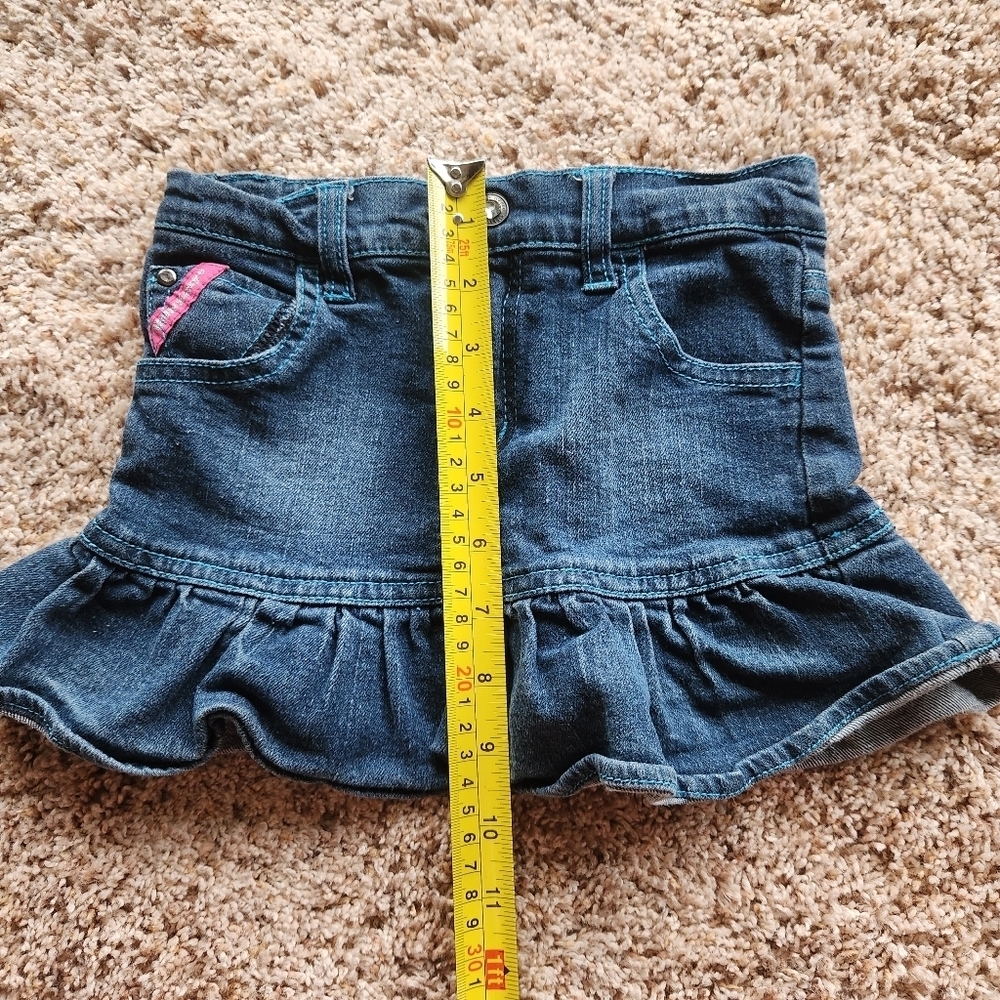 Hello Kitty Denim Ruffle Skirt - Picture 6 of 8